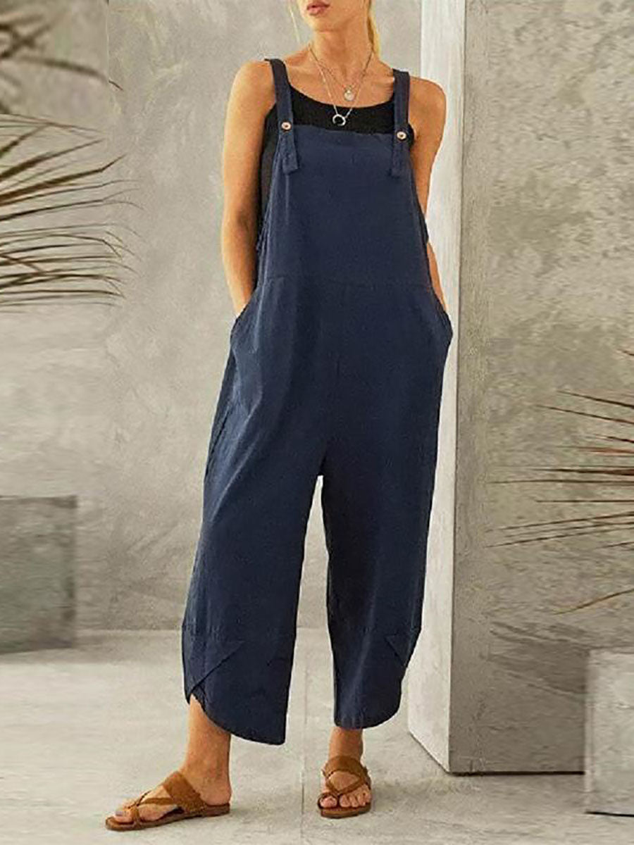 Stunncal Solid Color Casual Nine-point Back Pants (8 Color)