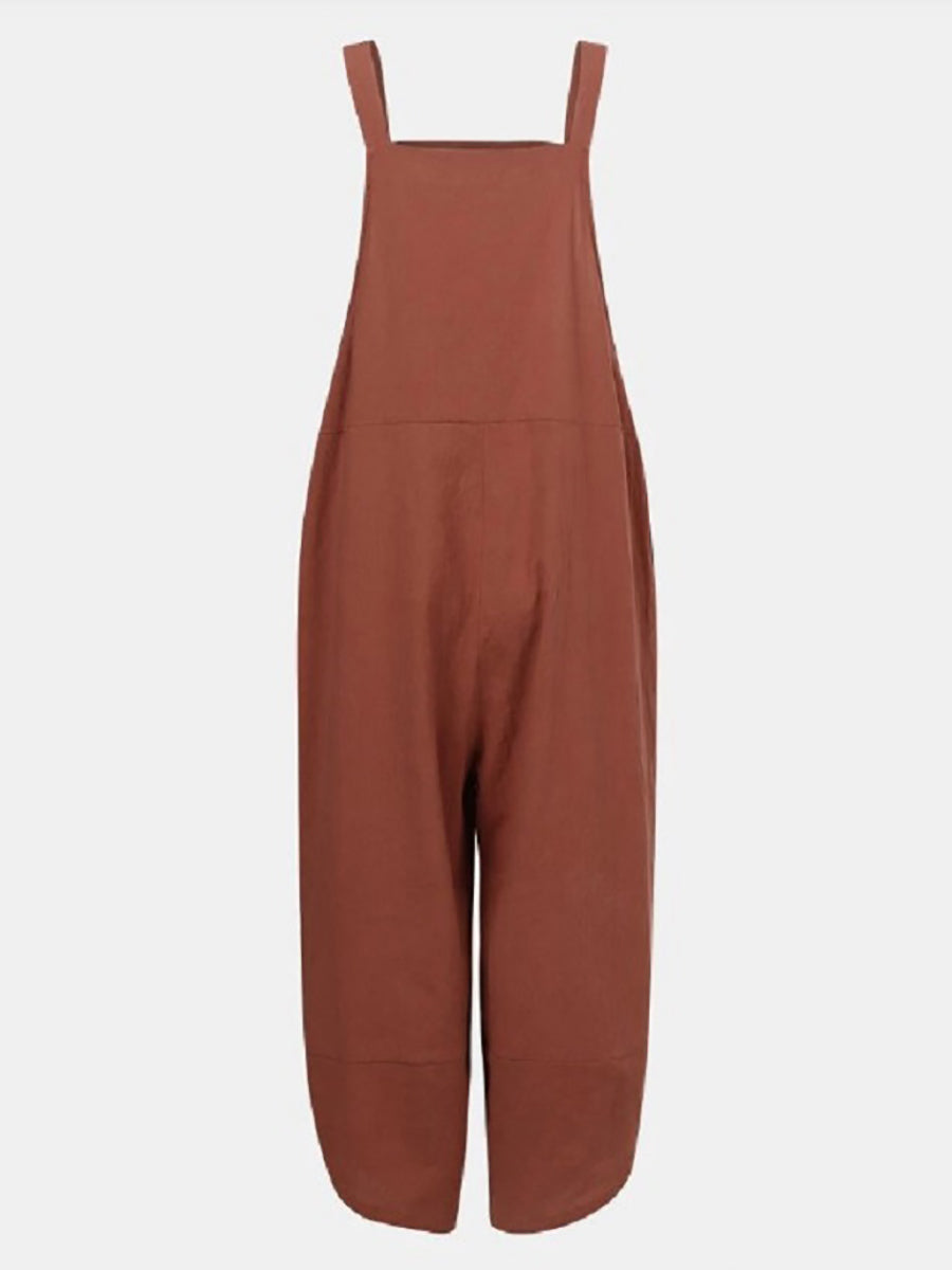 Stunncal Solid Color Casual Nine-point Back Pants (8 Color)