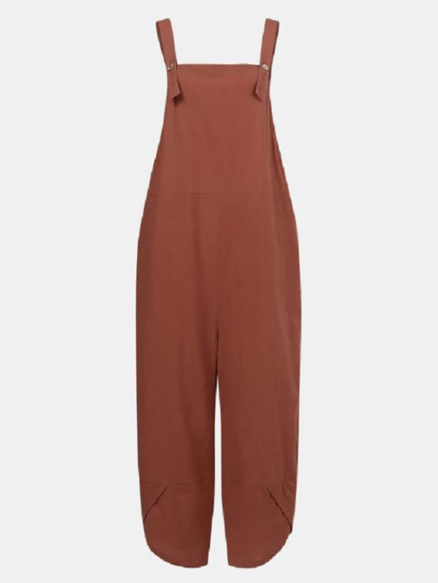 Stunncal Solid Color Casual Nine-point Back Pants (8 Color)